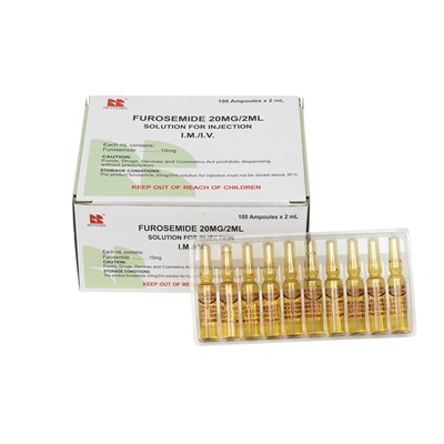 Can diuretics injection be used in patients with pulmonary edema?